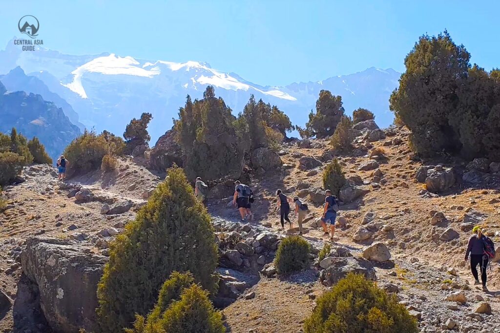 Passo Chimtarga e laghi Kulikalon dal campo base Artuch